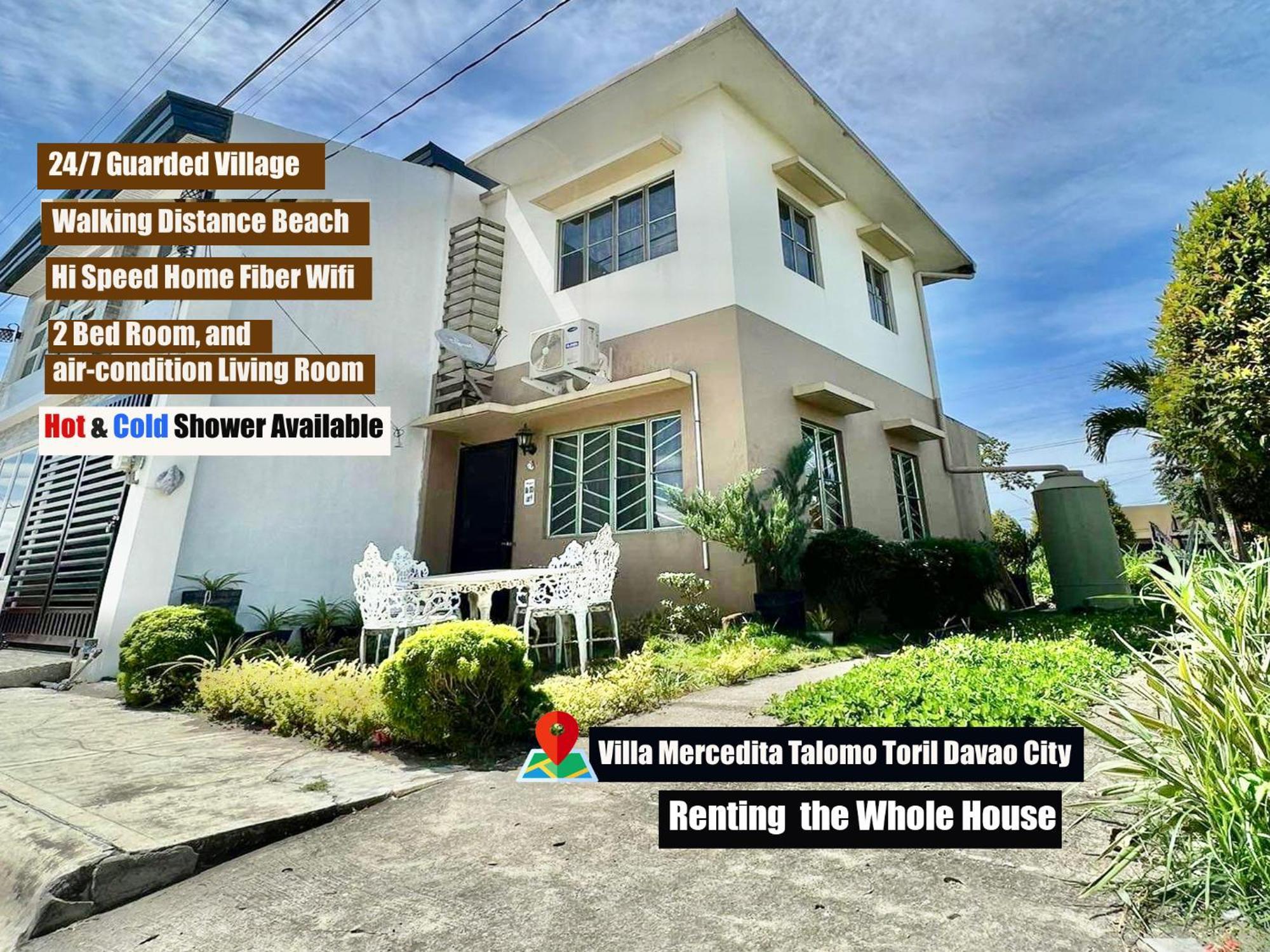 Beach Resorts Walking Distance To The Town House Davao City Eksteriør bilde